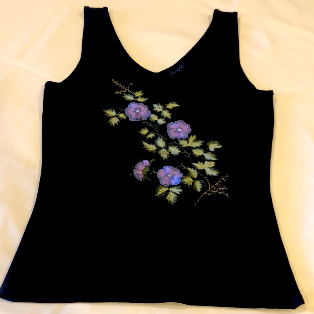 Vintage The Limited Stretch Tank Black Medium